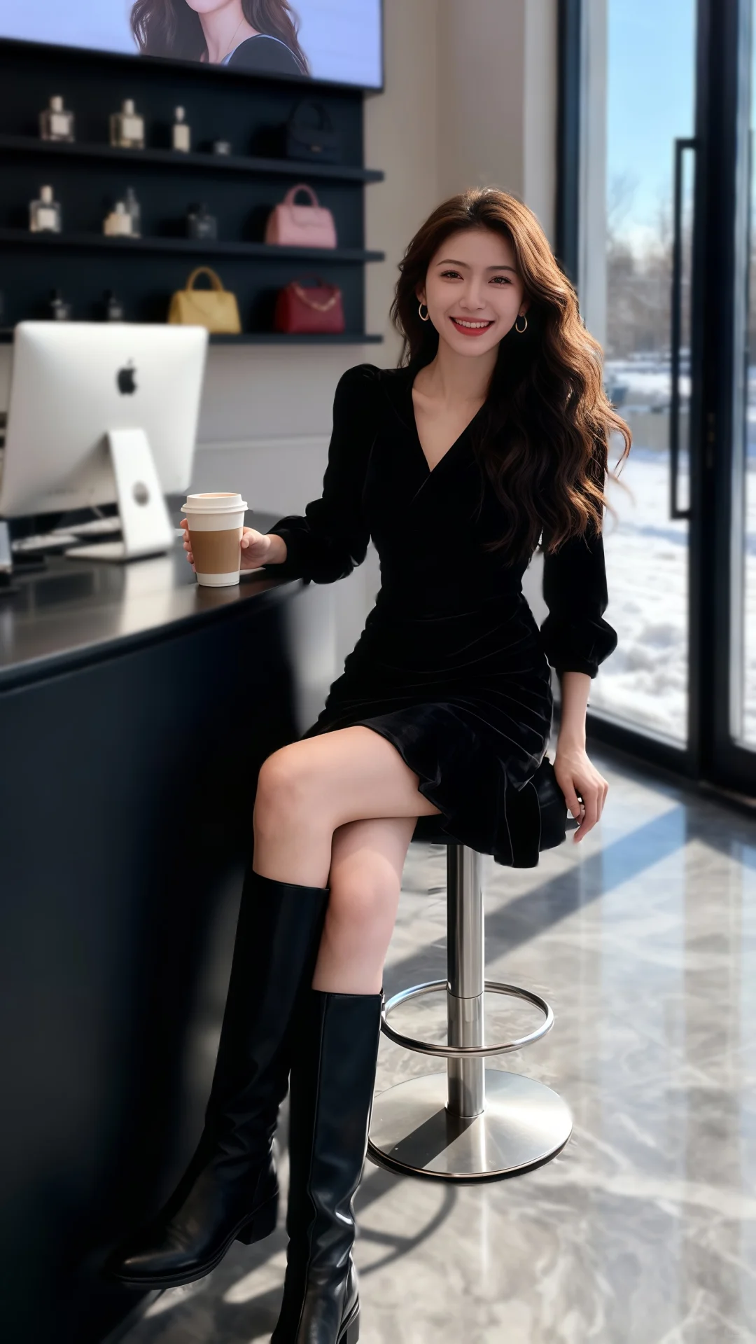 冬天的第一款丝绒裙