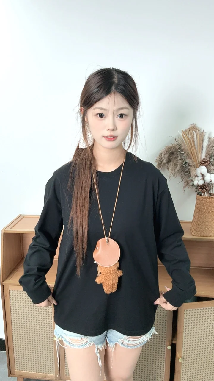 轻装入秋🍂纯棉长袖✨万物皆可搭公式！