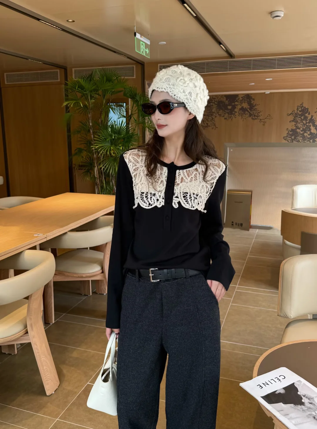 韩系小众设计感T恤辅料｜镂空刺绣 蕾丝拼接