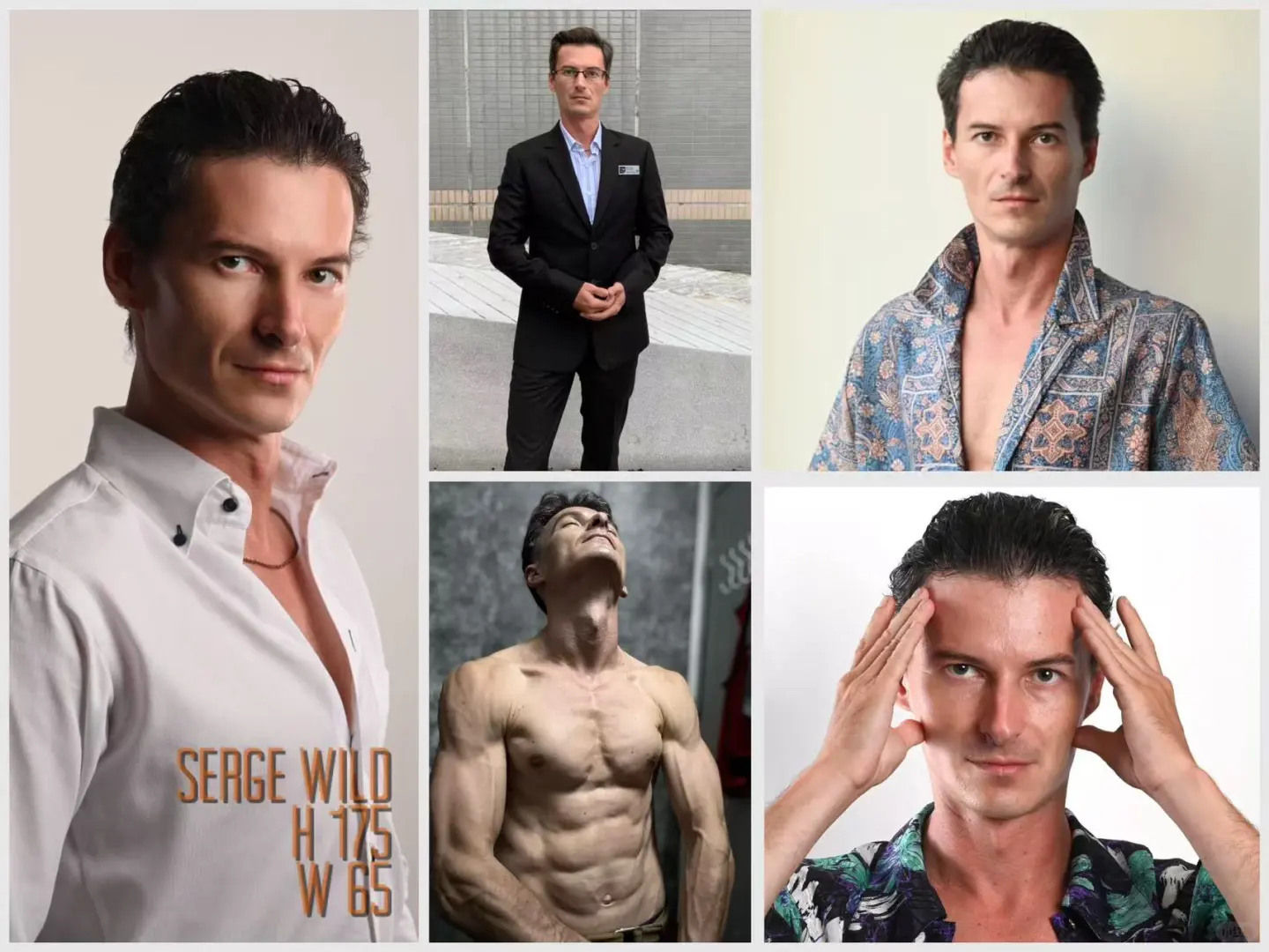 外模Serge、拍摄时尚大片的外模Serge