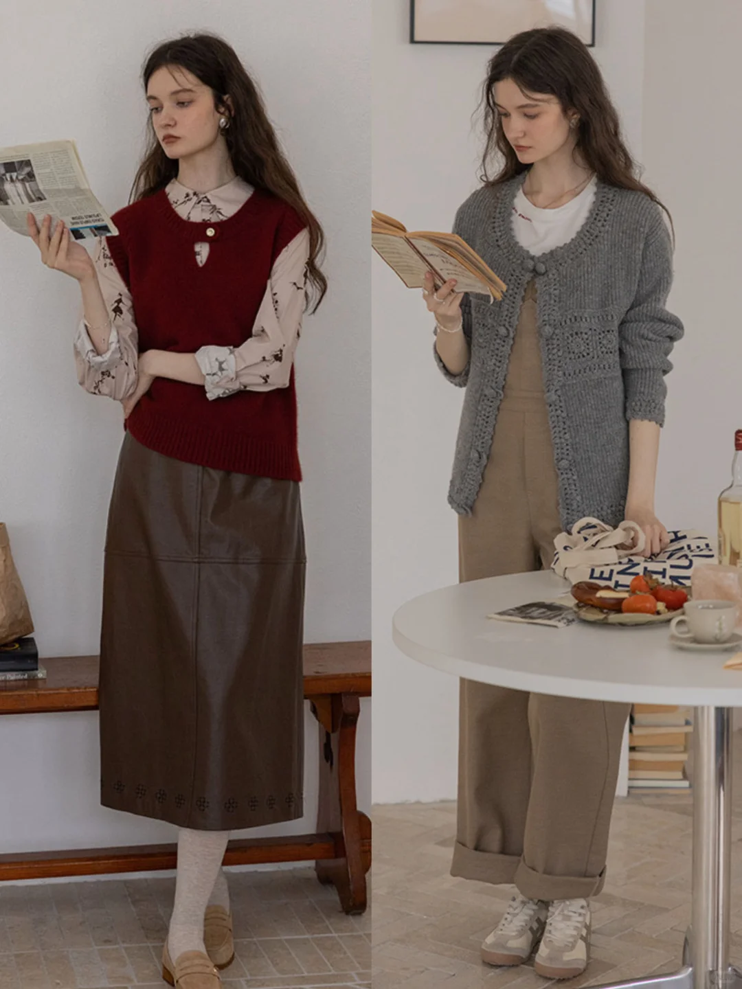 “法式复古”艺术系女生穿搭：Dailyart