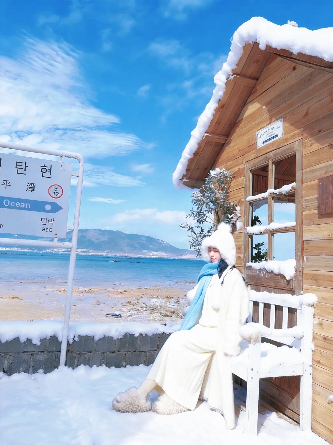 别去北海道了！福州海边咖啡厅实现玩雪自由