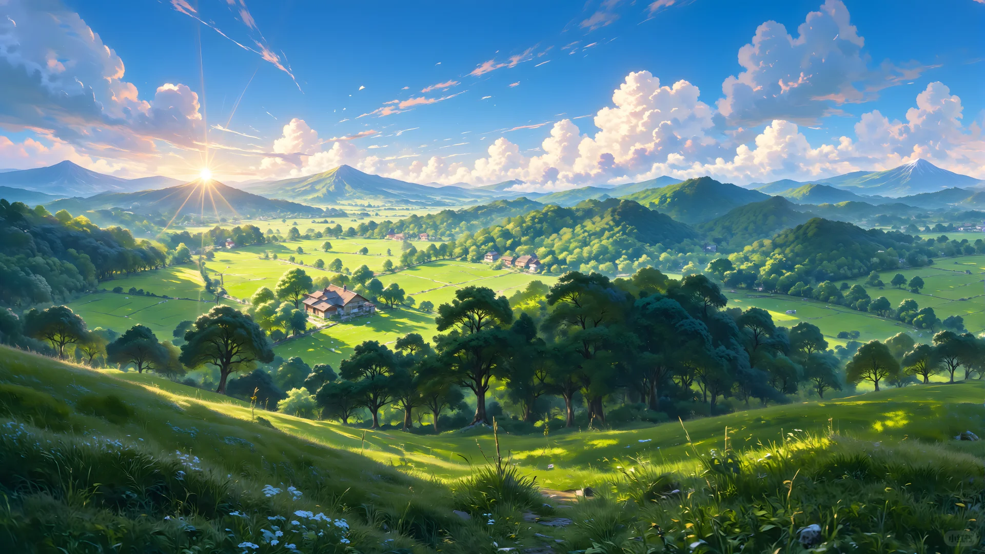 电脑壁纸 017-森林小屋