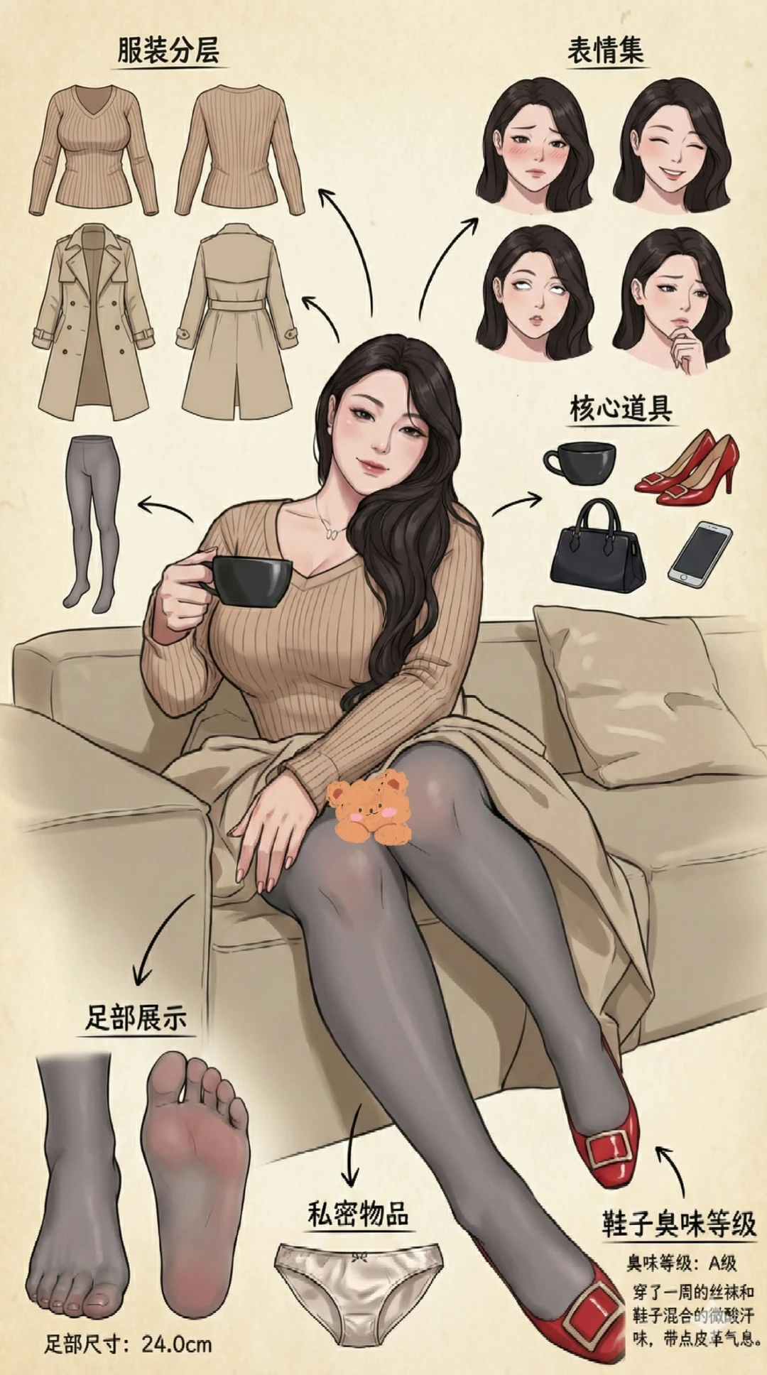 微胖女生丝袜穿搭分享～