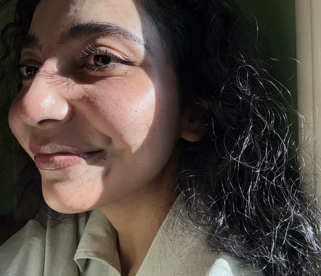 这束光也打在了我的脸上🌅