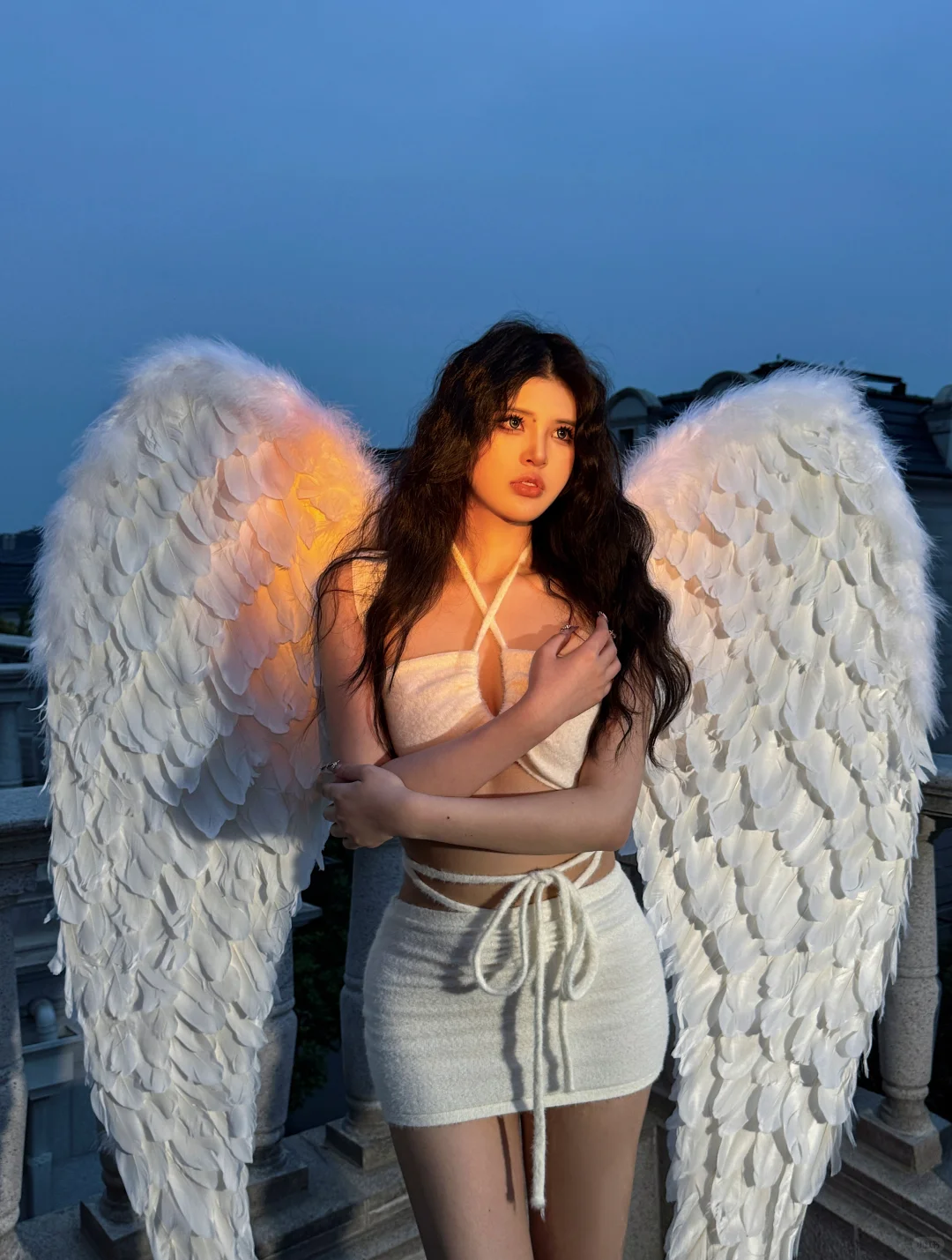 天使坠落凡间|天使翅膀拍照