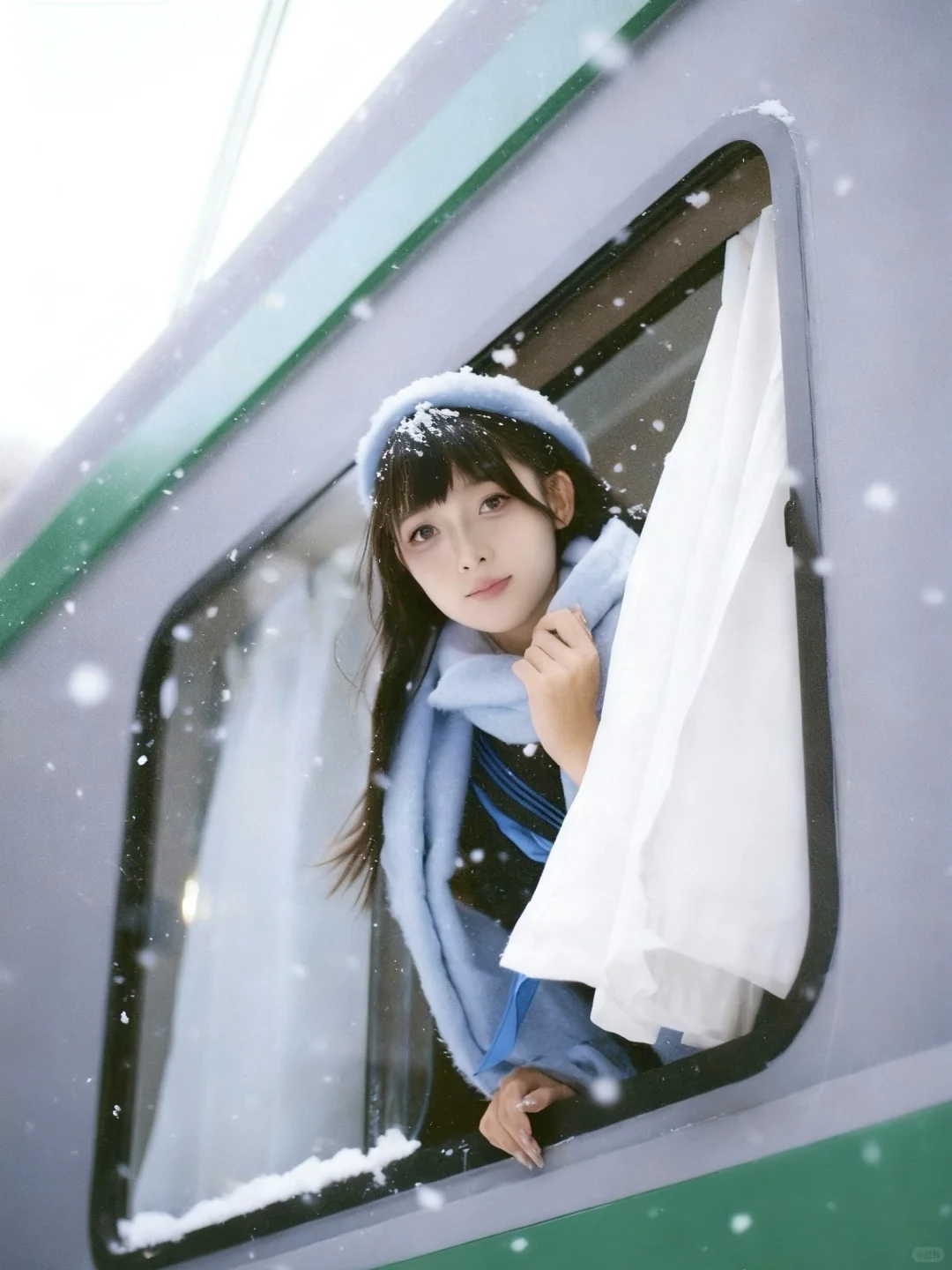 广州约拍｜胶片日系Jk雪景写真📷❄️