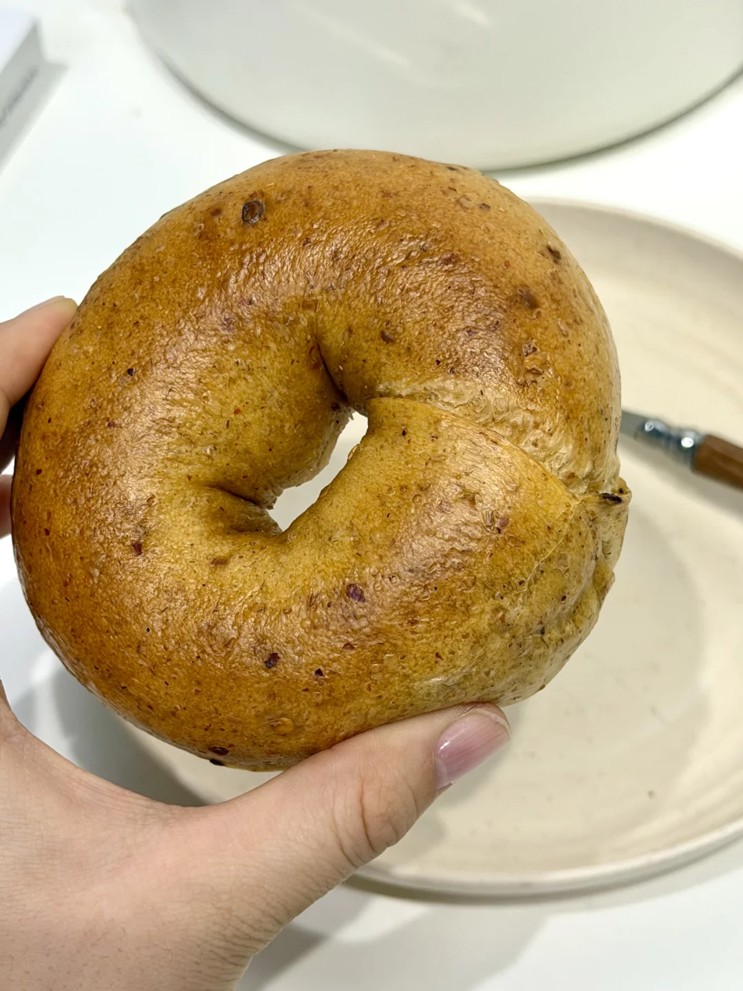 吃上了吃上了🤣鸡纵菌烧椒牛肉丝贝果