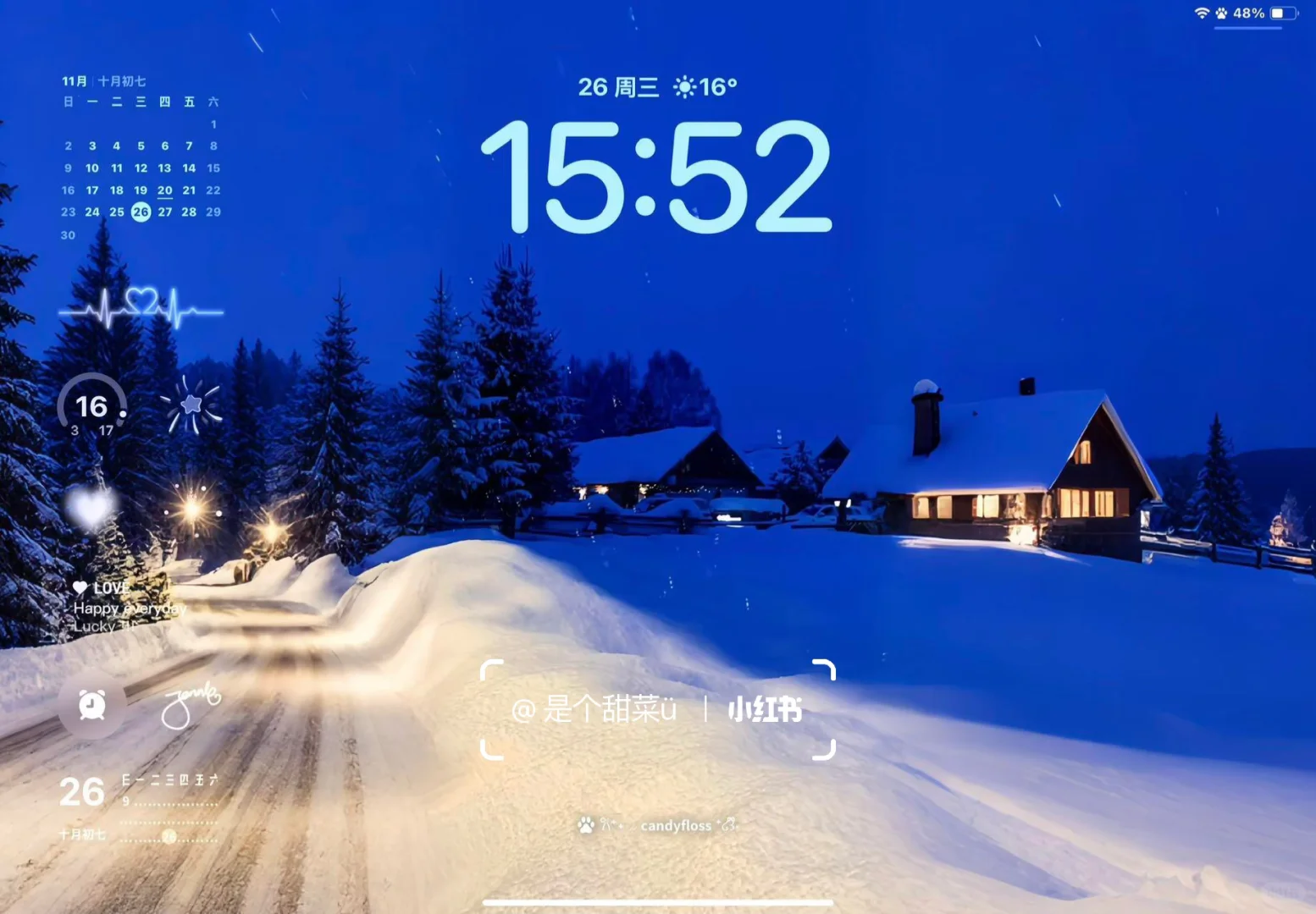 ipad 3D冬日高清壁纸 氛围感十足.！！