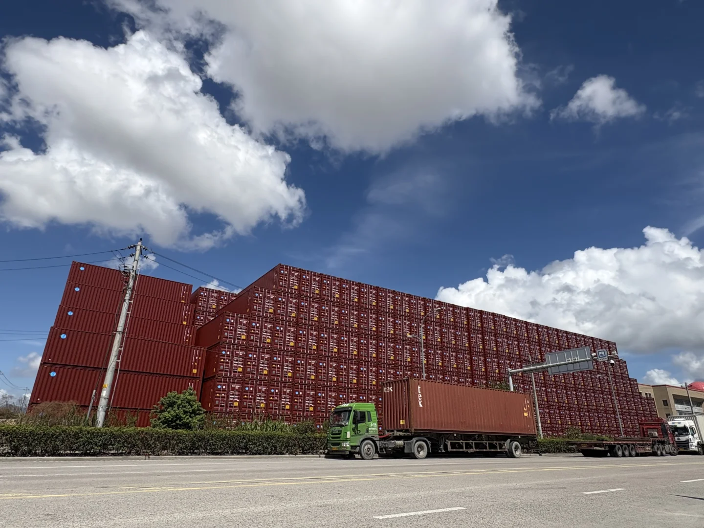 北仑区集装箱、随手拍出电影感工业大片