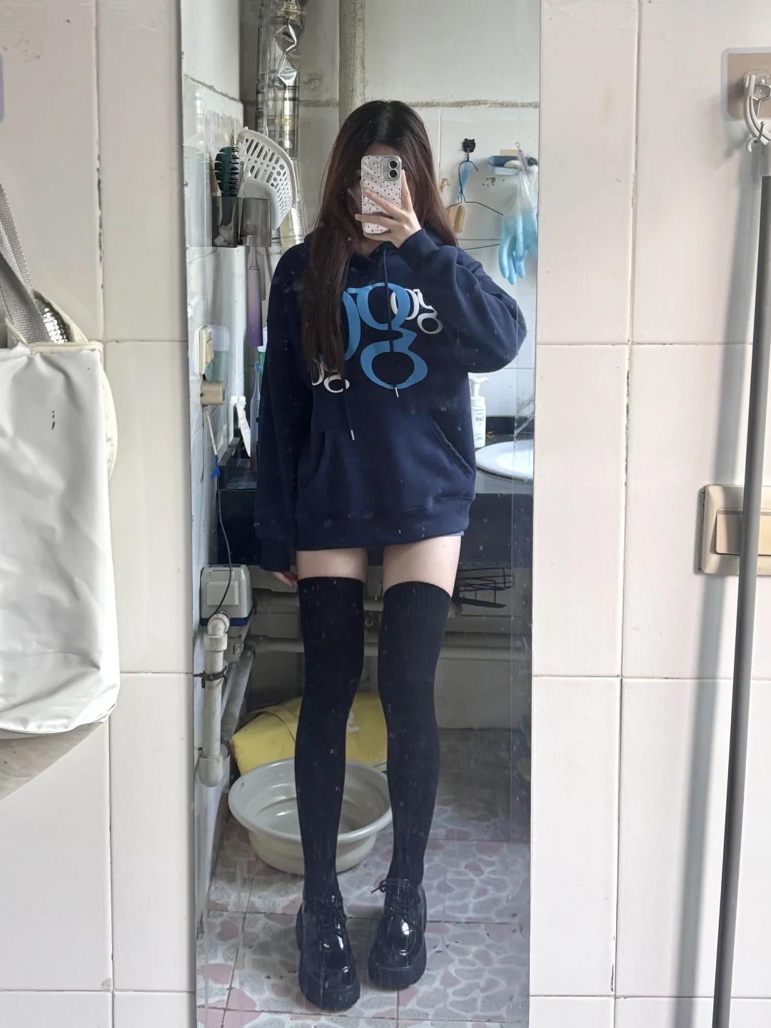 大腿袜也太显腿细了！