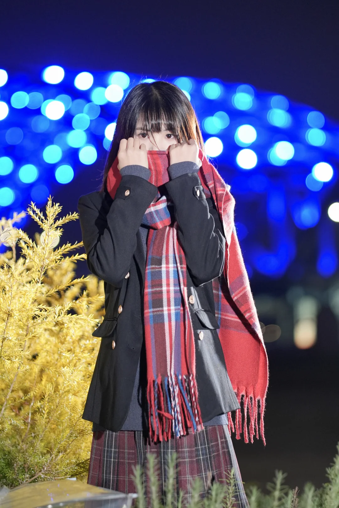 甜妹统治世界｜冬日夜景JK