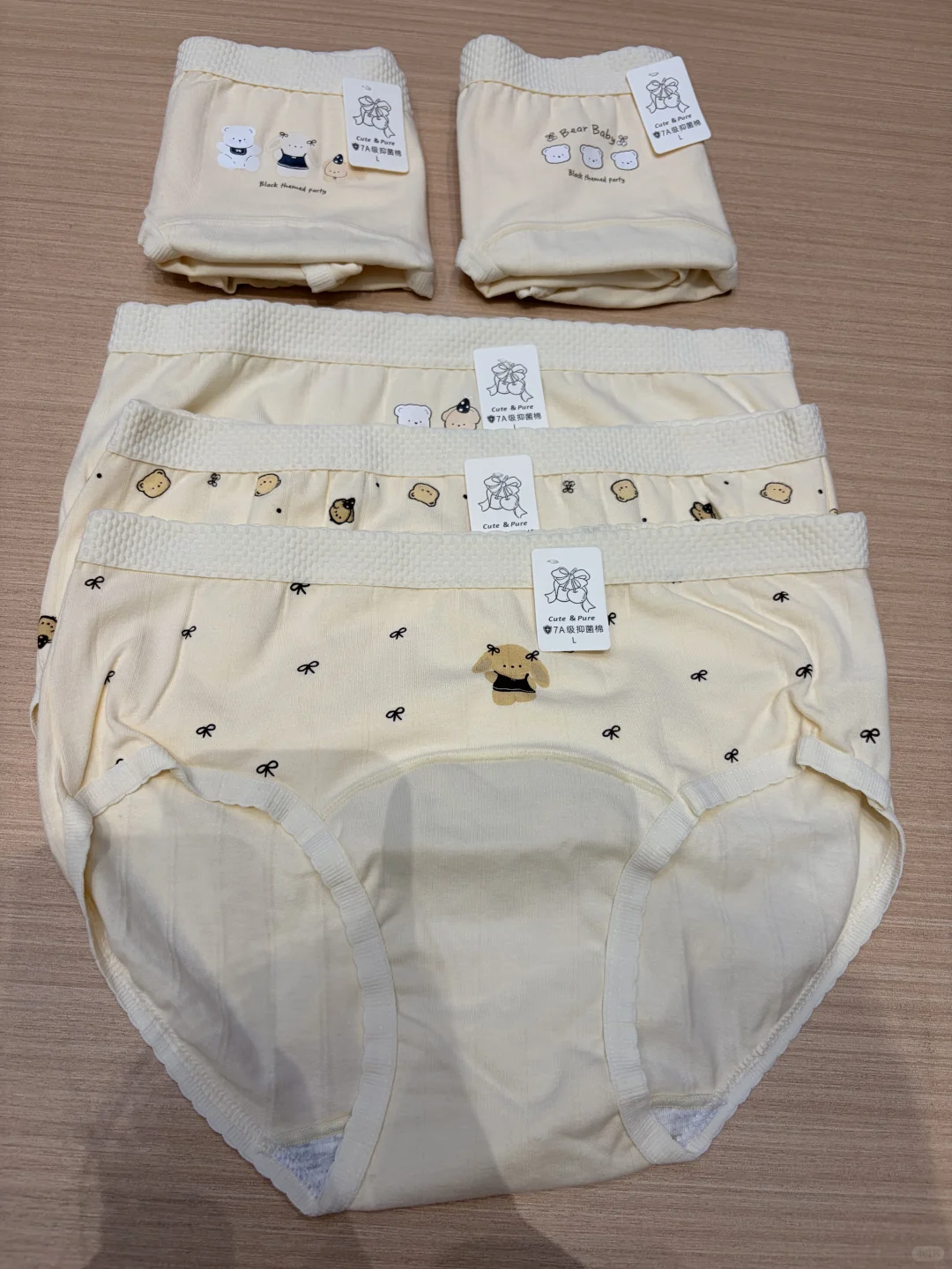 秋冬的棉内裤！有点厚度好舒服～