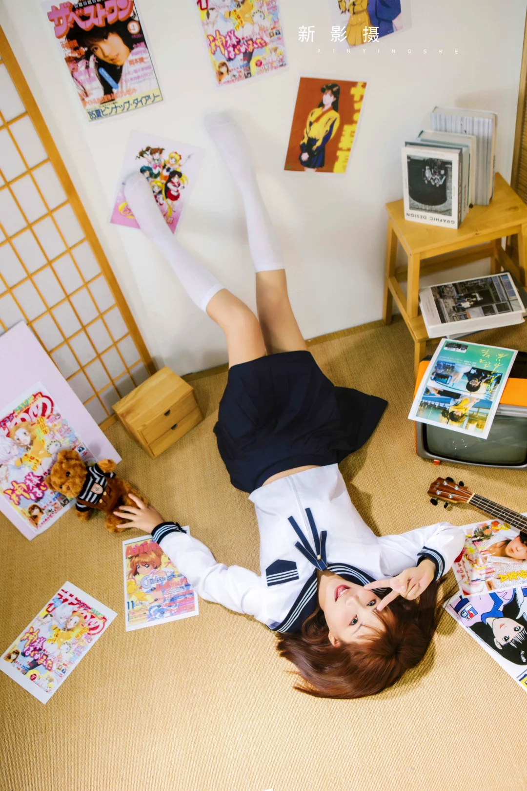 Jk日系古早感漫画写真|开远摄影