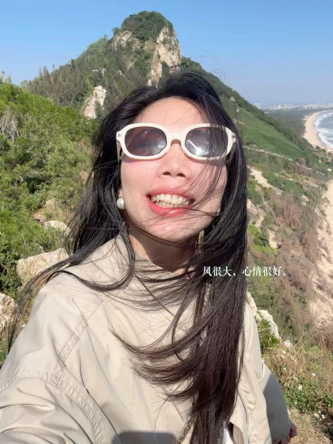 很韩系的上山又下海的海边拍照📷