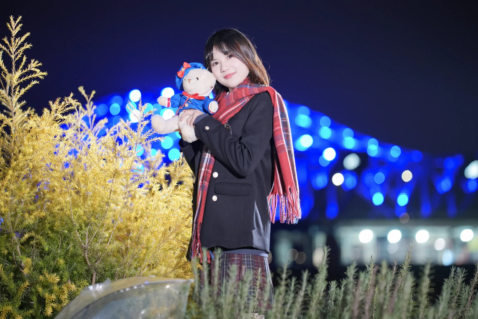 甜妹统治世界｜冬日夜景JK