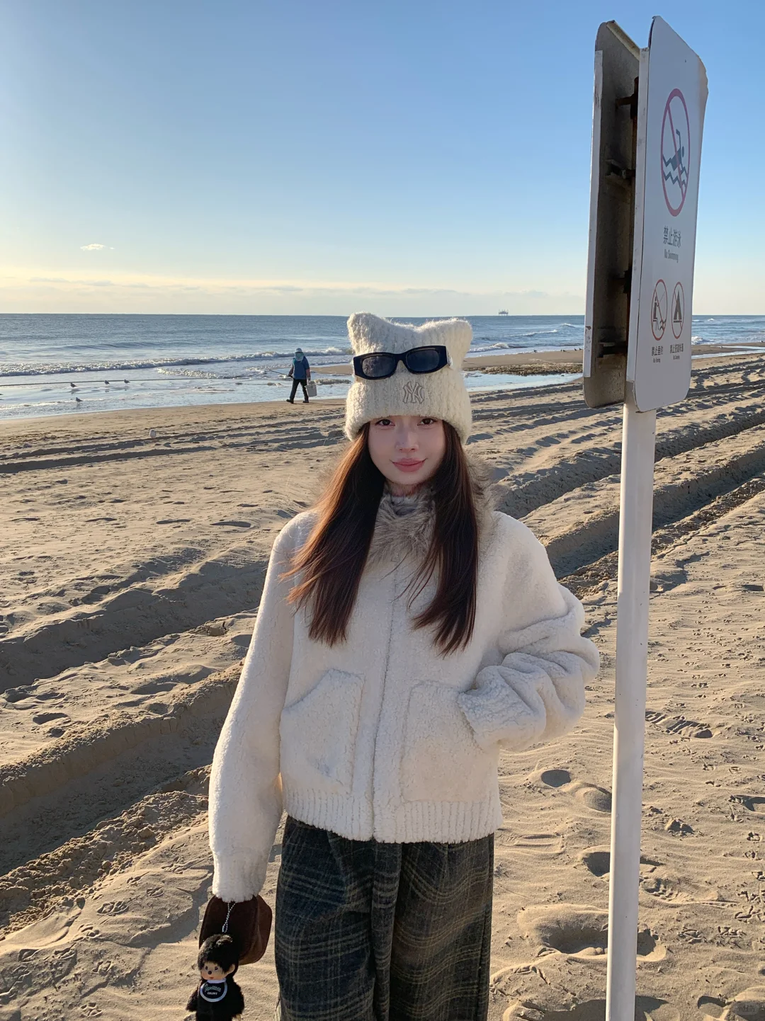 🌊冬天的海边真是好适合松弛感穿搭