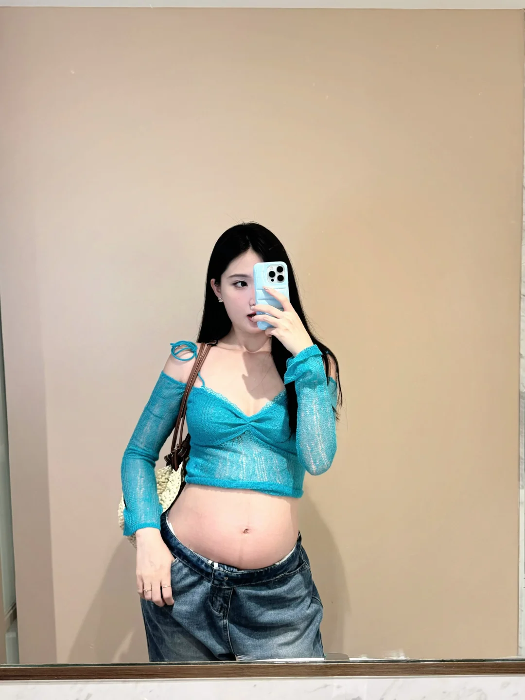 坚持不穿孕妇装 普吉岛度假穿搭18图💛