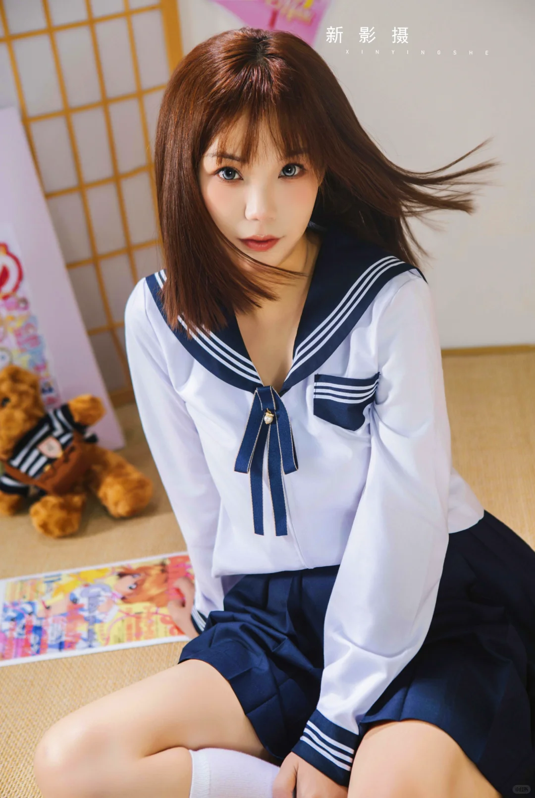 Jk日系古早感漫画写真|开远摄影