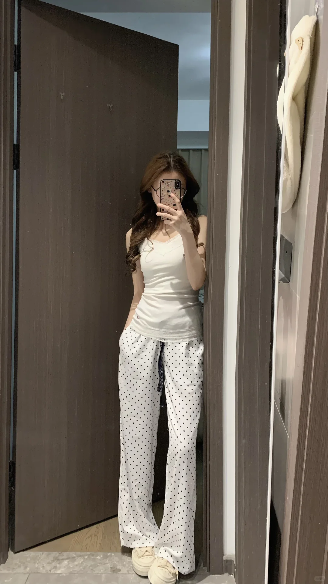 Hollister新款波点裤➕红标蕾丝吊带全色试穿