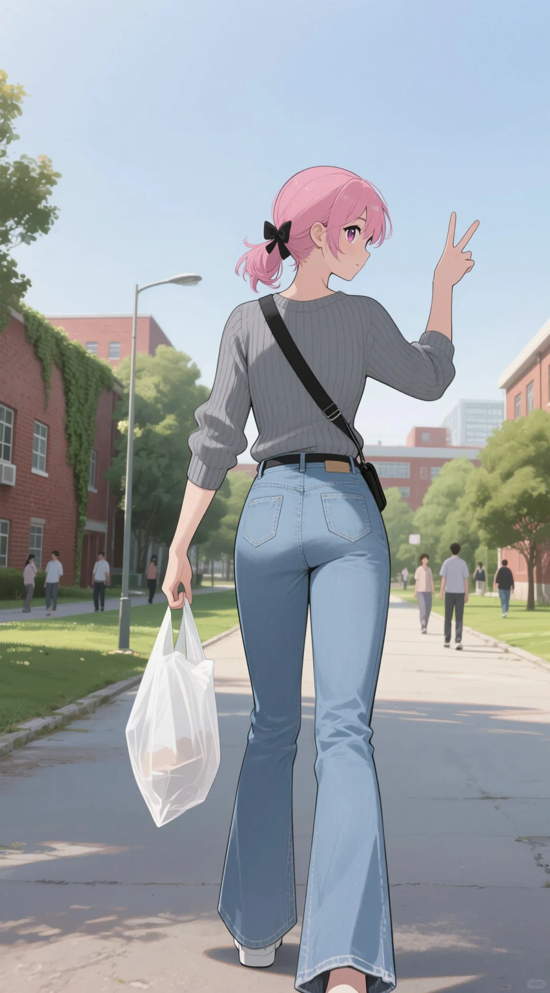 牛仔裤穿搭壁纸