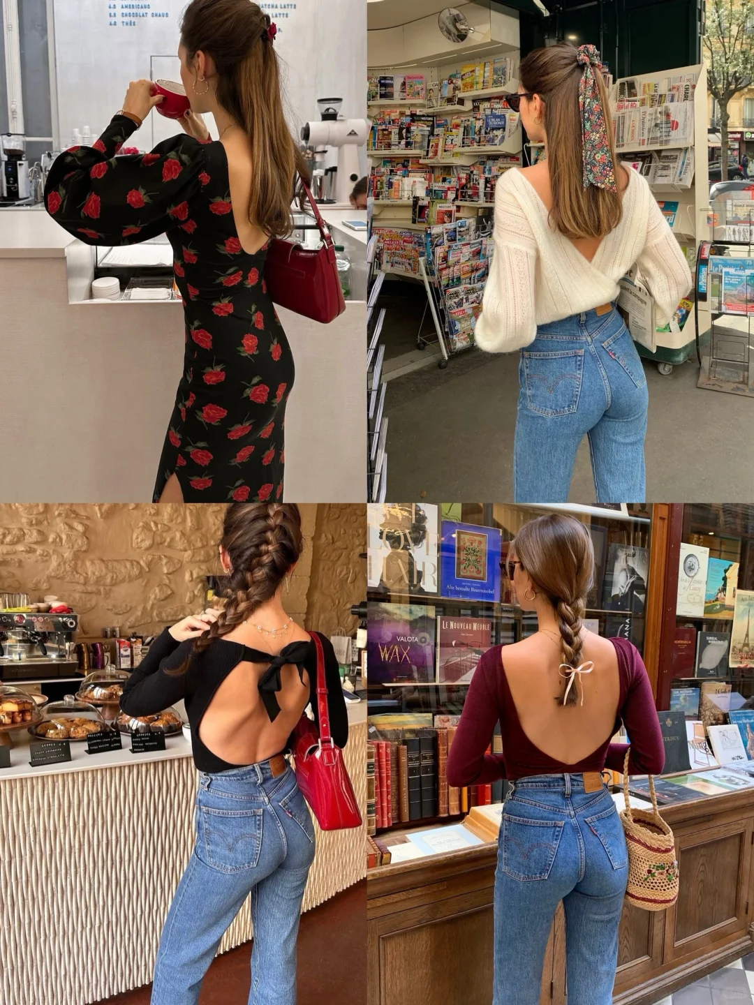 爱惨了法式复古穿搭！ootd