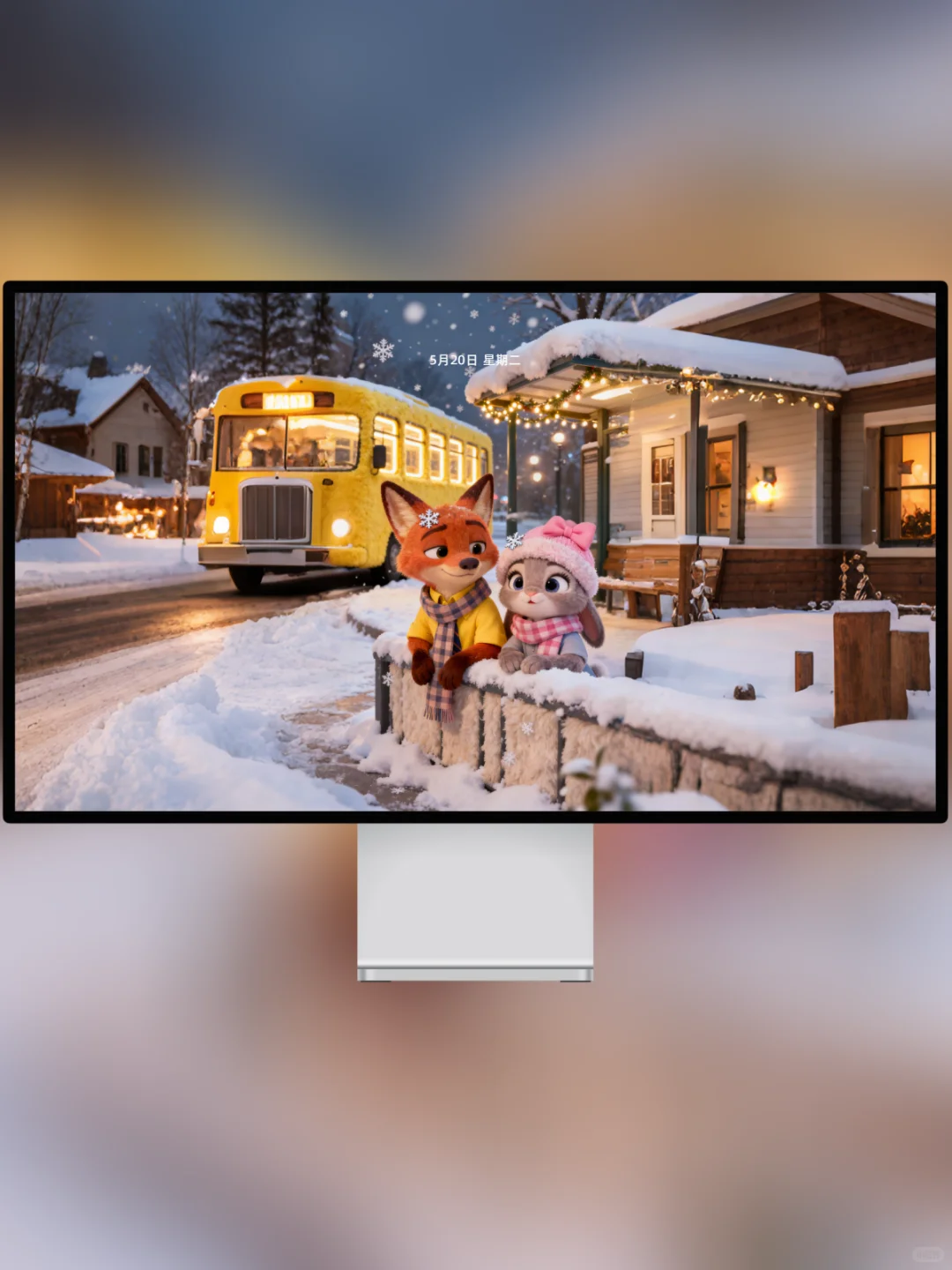 尼克朱迪毛绒冬日恋歌动态壁纸