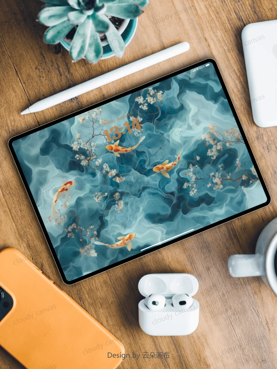 云朵画布A009 | 锦鲤壁纸·好运爆棚💥