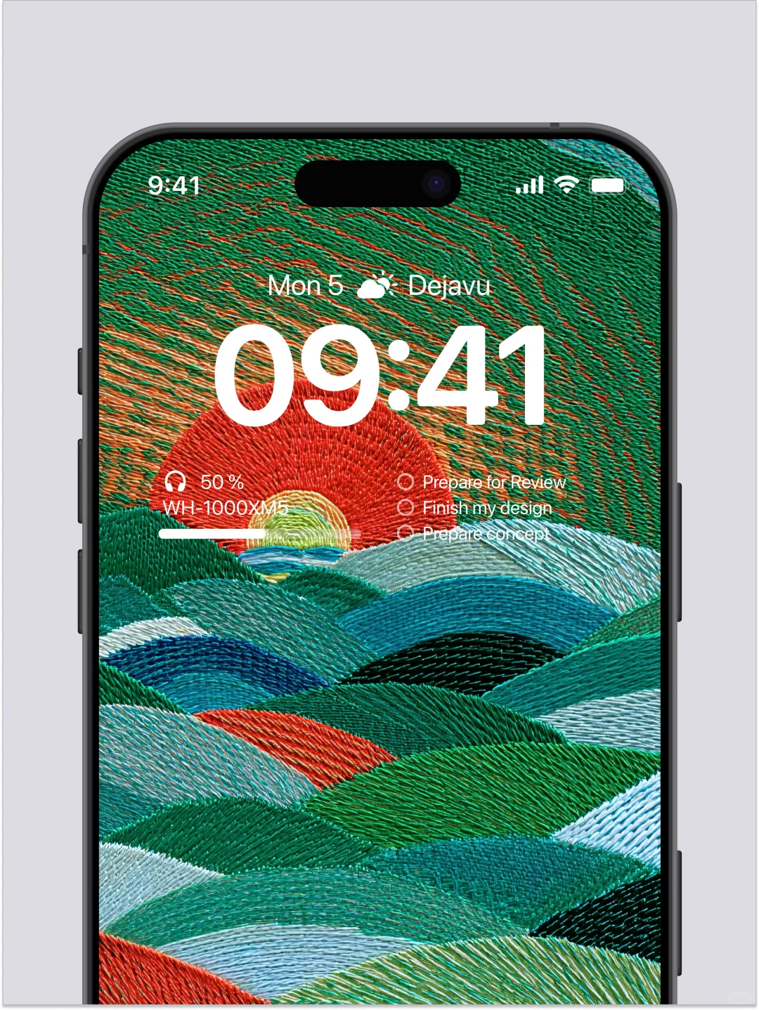 绣线绘山海·佐志子日出图｜每日壁纸｜614