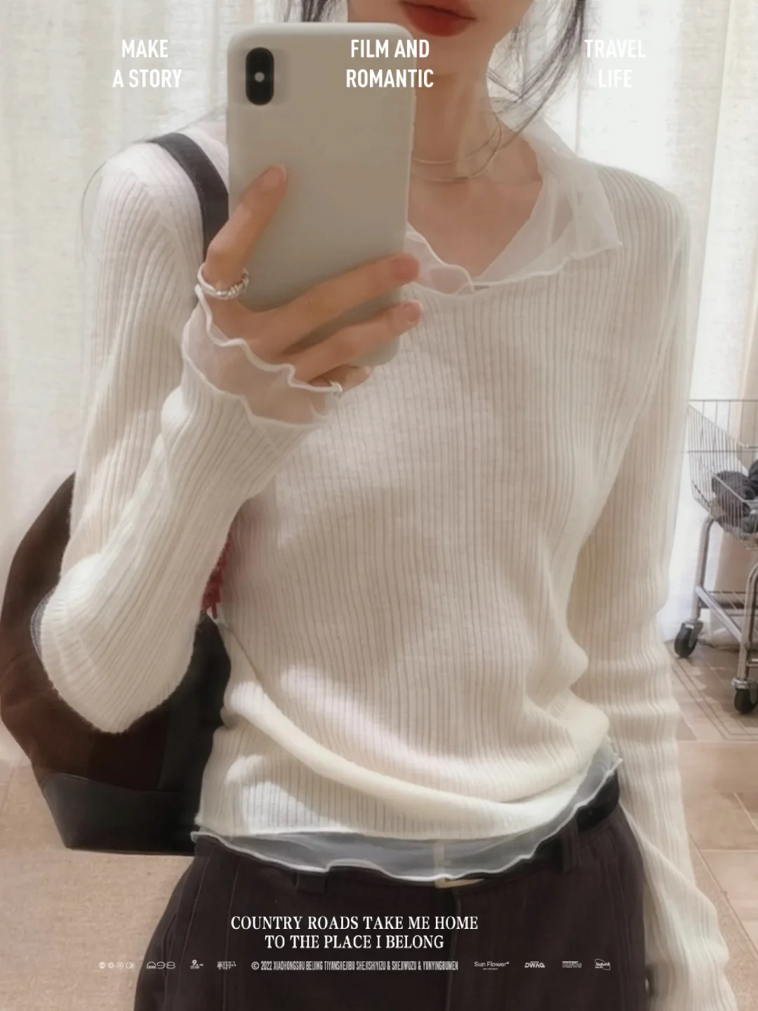 我的人生蕾丝针织衫啊啊啊！一周穿三回🥹。。。