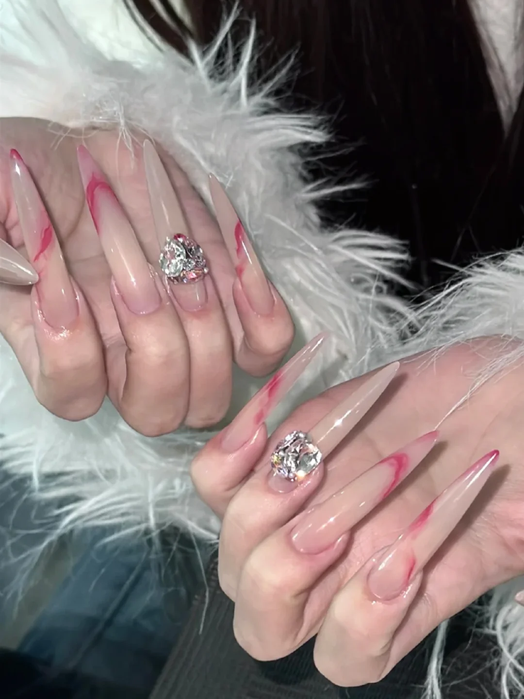 顶级钓系美甲合集丨玫红娇媚感十足💅🏻