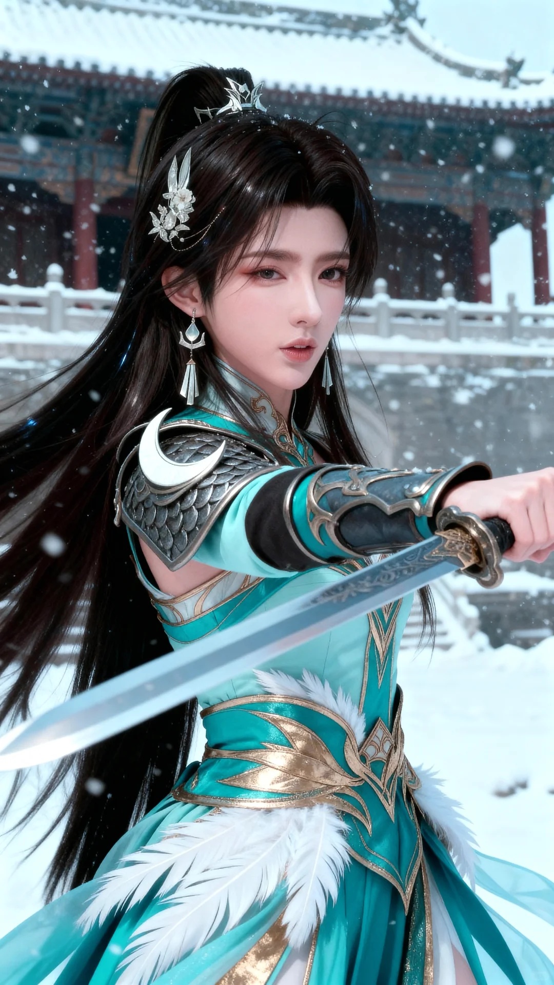 国漫女神｜萧薰儿斗破苍穹AI二次元动漫壁纸