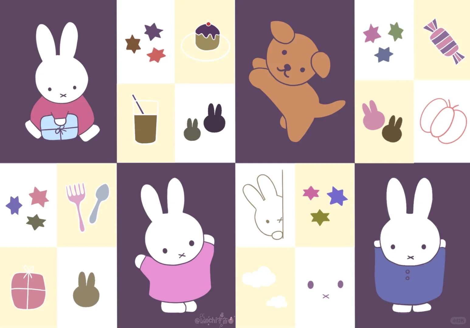 Share｜本期是Miffy米菲的横屏壁纸啦～