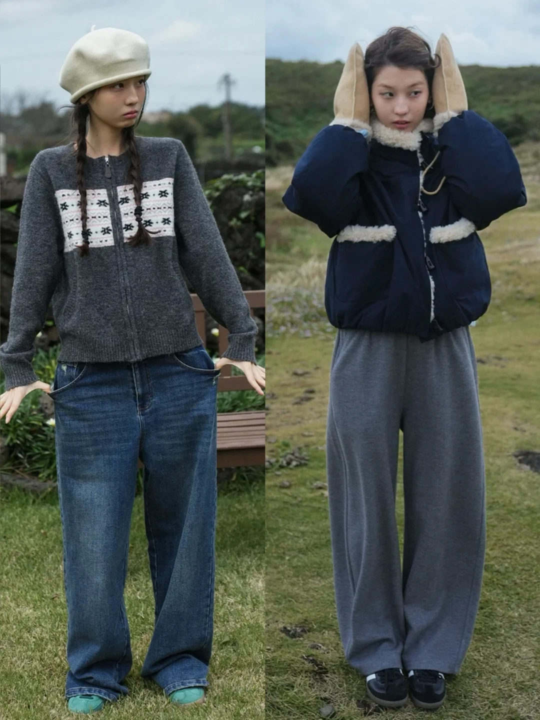 “韩女松弛感”日常复古穿搭：botanique