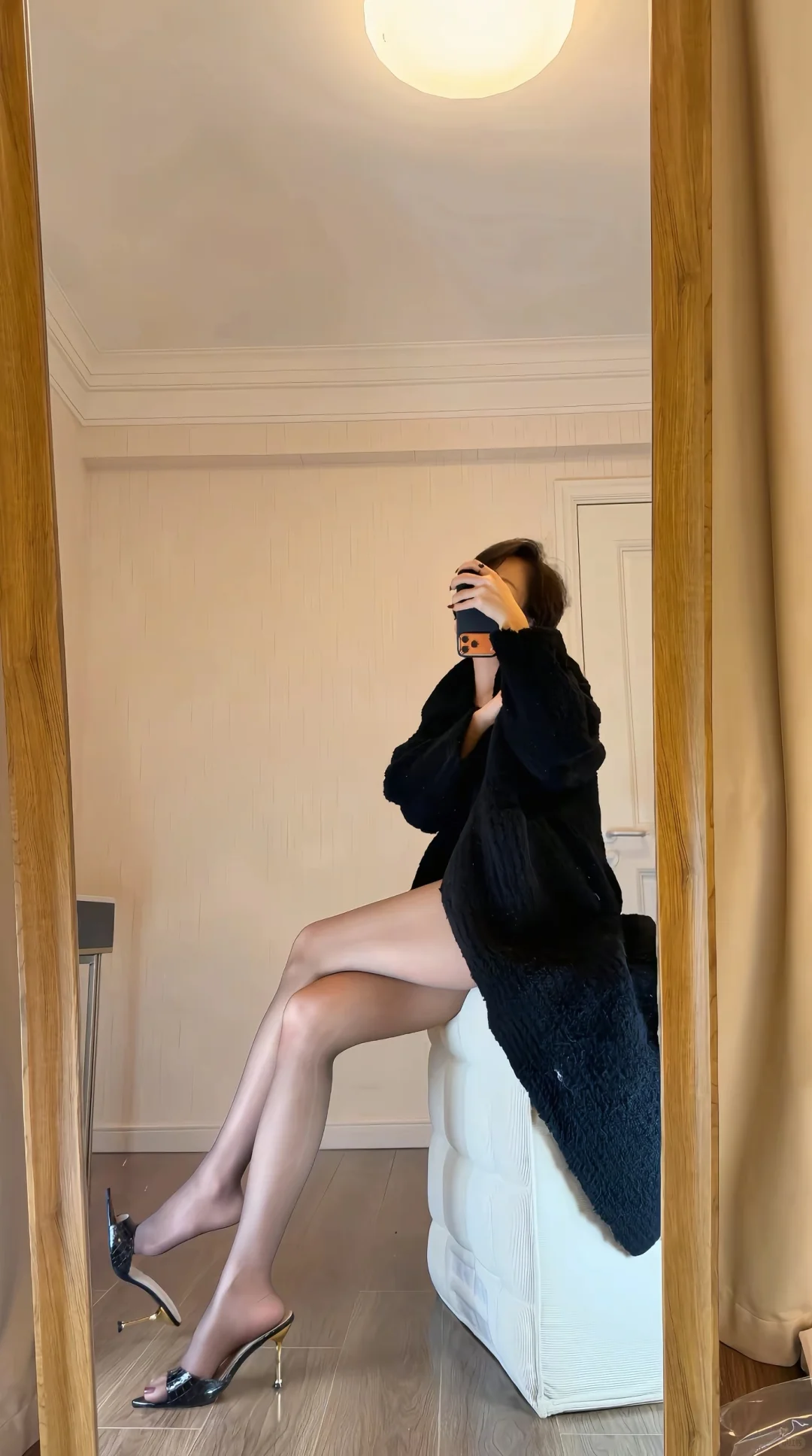 黑色丝袜➕高跟鞋、御姐穿搭