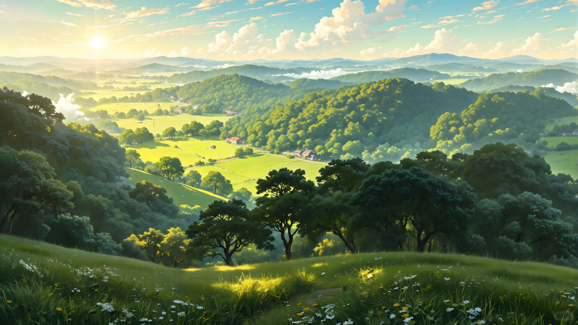 电脑壁纸 017-森林小屋