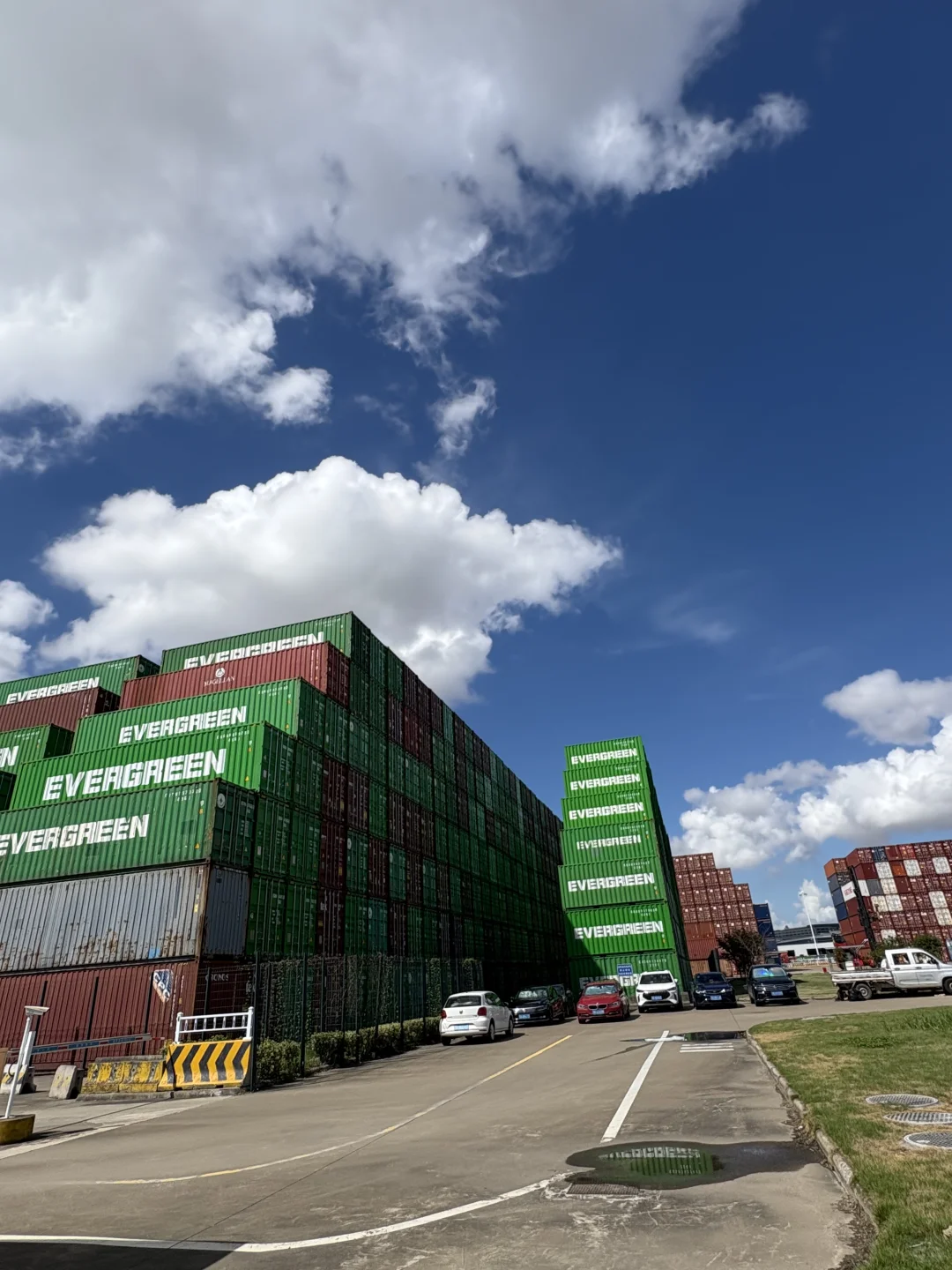 北仑区集装箱、随手拍出电影感工业大片