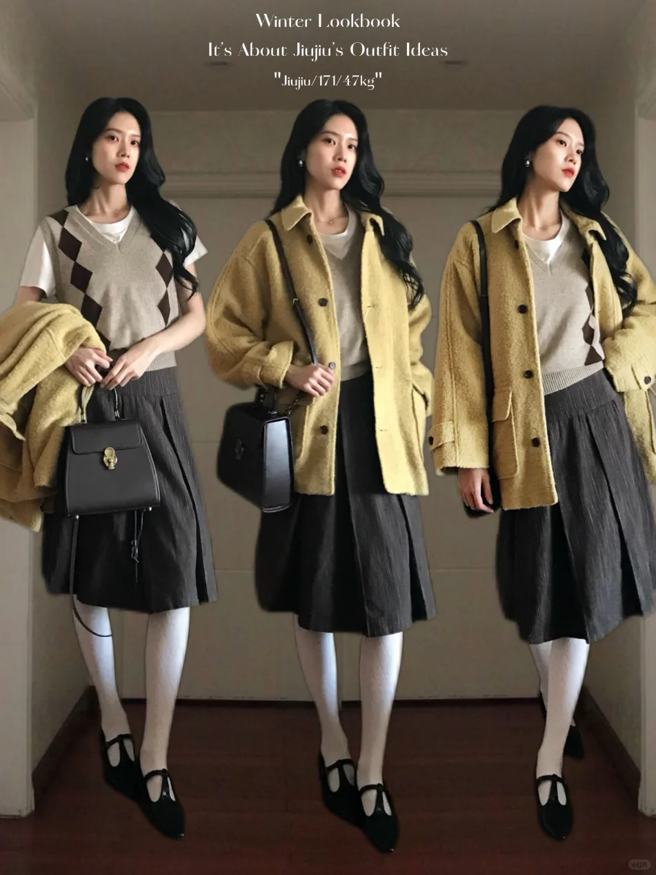 秋冬穿搭合集|复古高智感 通勤穿搭*12套📜