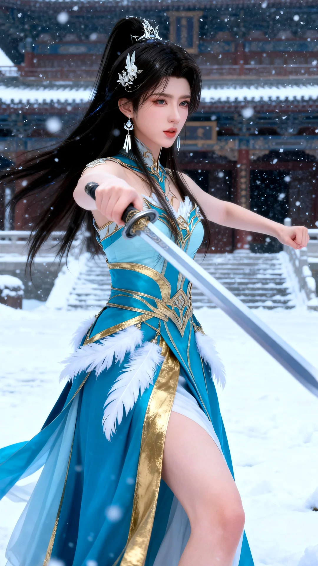 国漫女神｜萧薰儿斗破苍穹AI二次元动漫壁纸