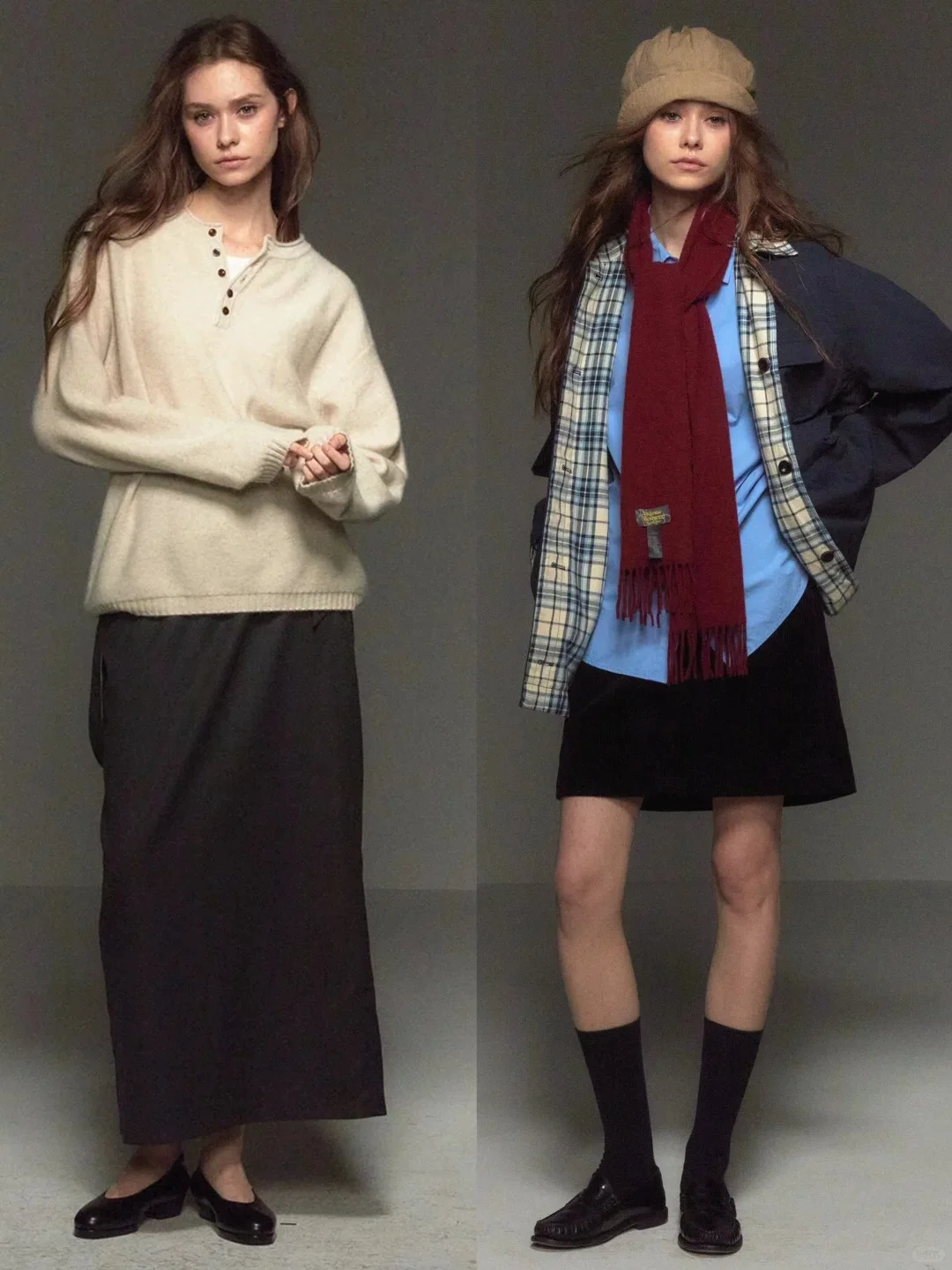 “时尚女编辑”90年代复古穿搭