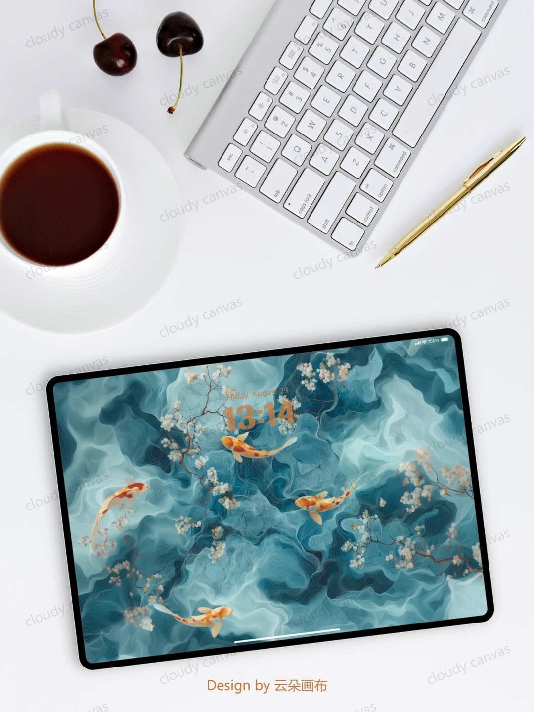 云朵画布A009 | 锦鲤壁纸·好运爆棚💥