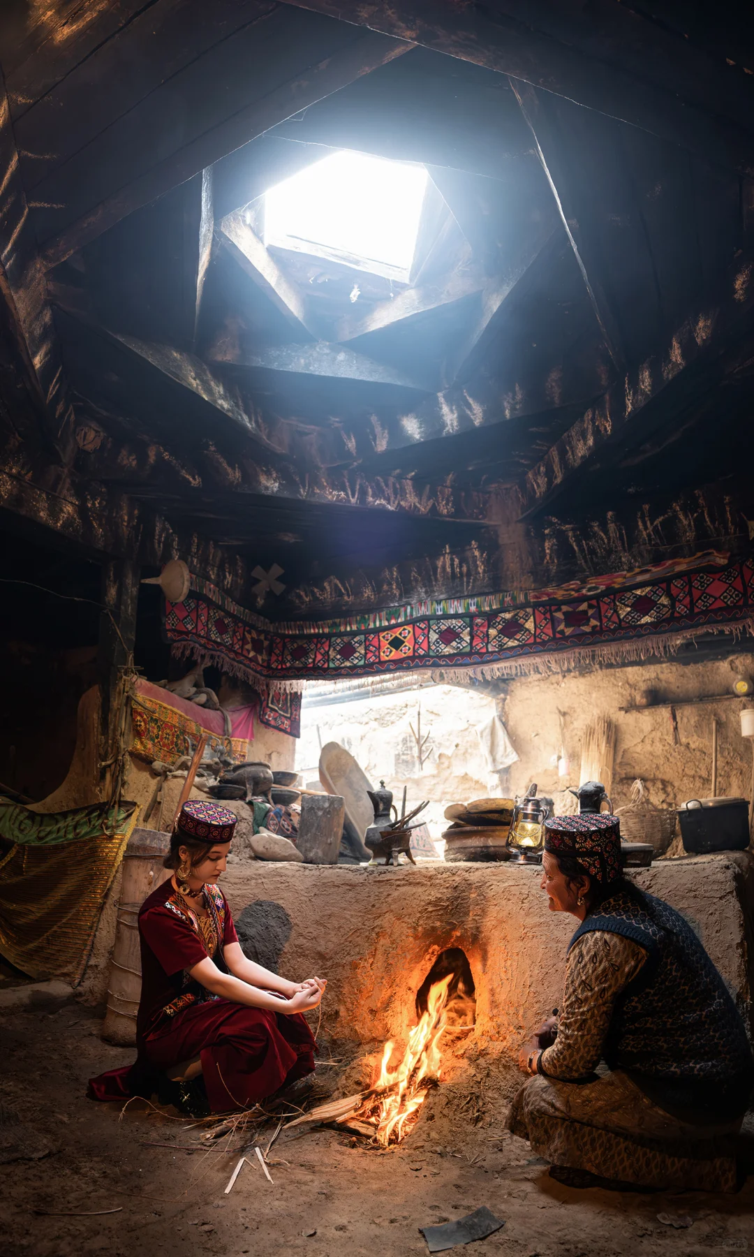 如杏花般纯洁和美丽的塔吉克女士们～