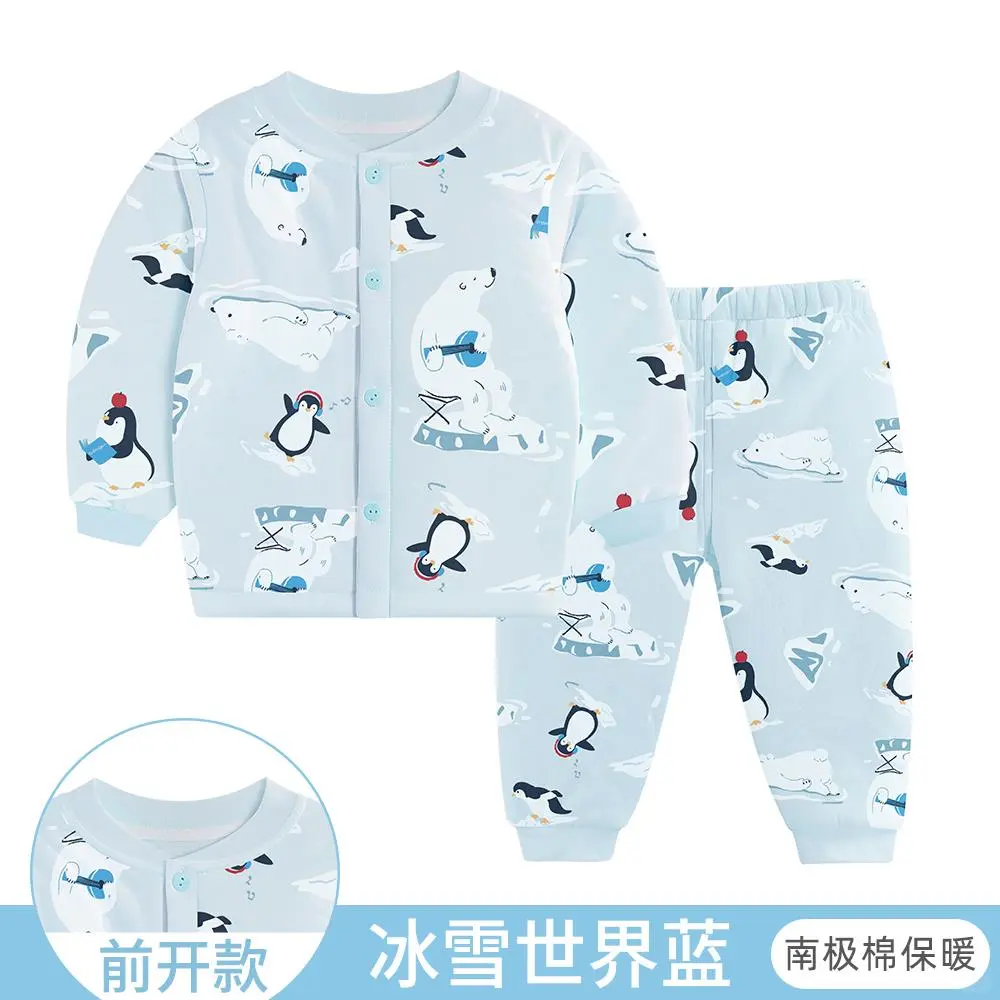 宝宝保暖衣套装三层夹棉超暖秋冬必备🎁