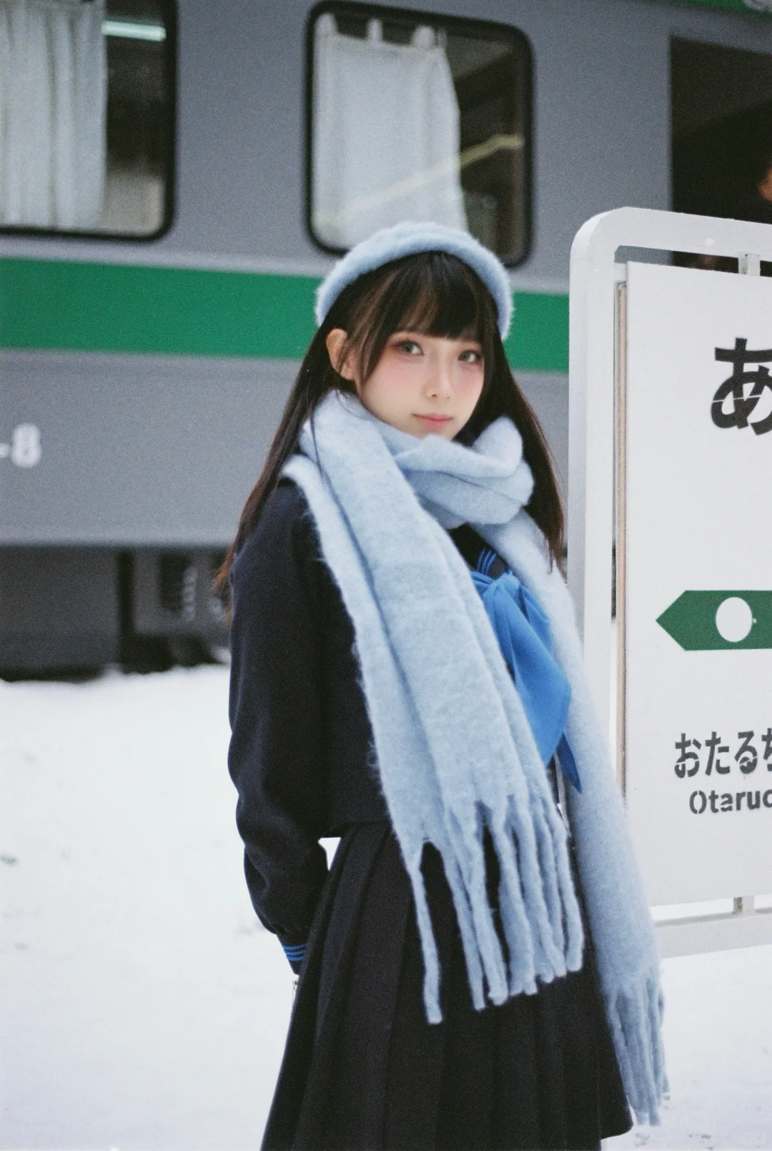 广州约拍｜胶片日系Jk雪景写真📷❄️