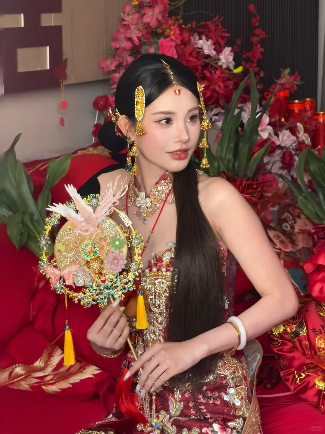 女明星出嫁💫富贵迷人眼！！🌺