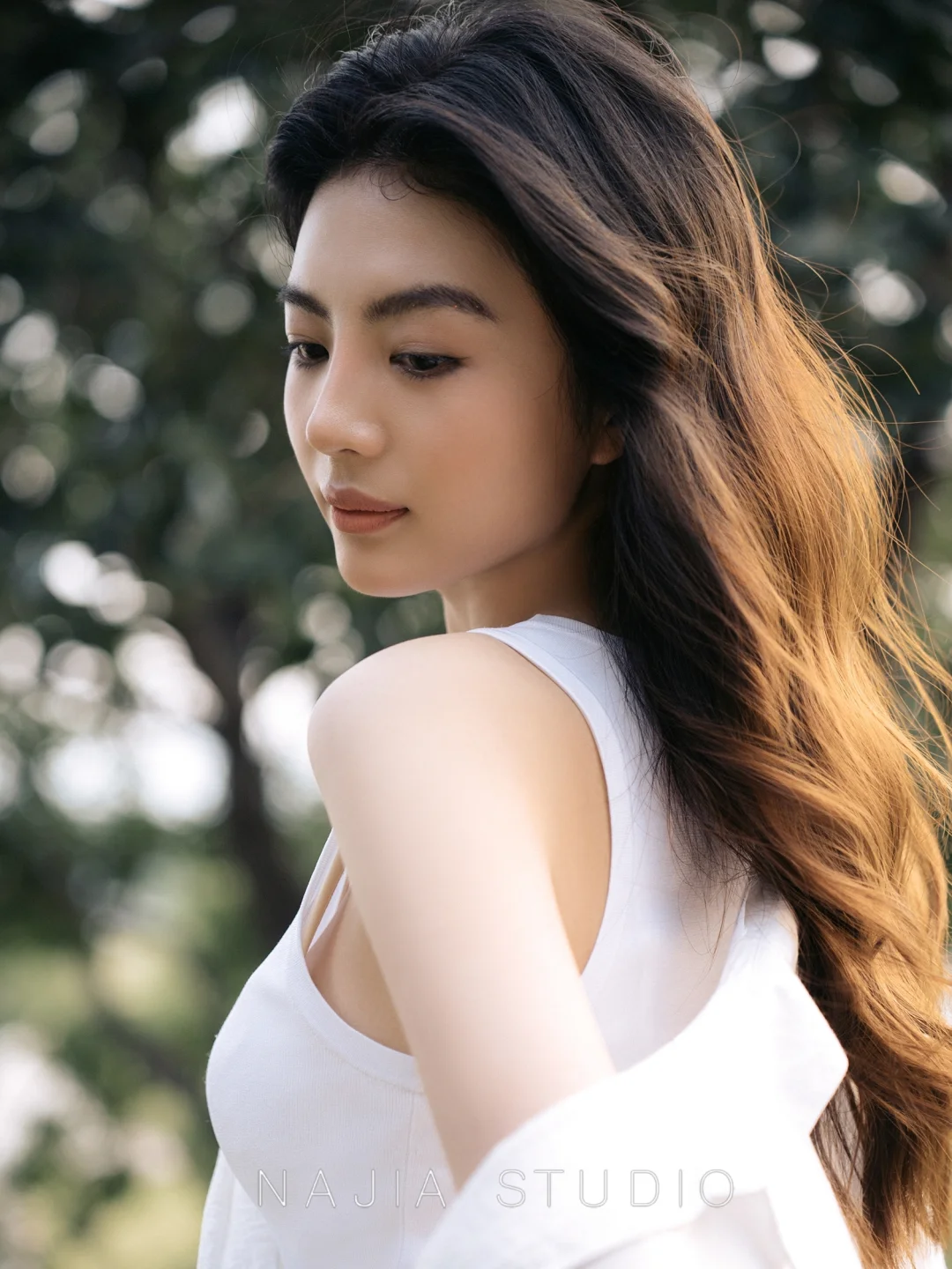 热爱大自然的女生自有她的精神高地