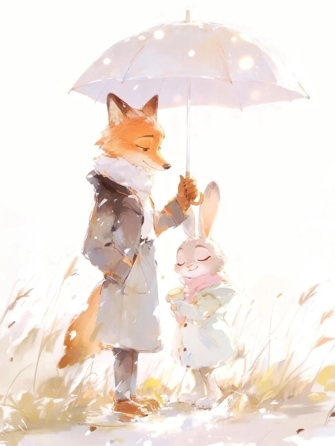 壁纸丨这世间总会有人愿意为你撑起一把伞