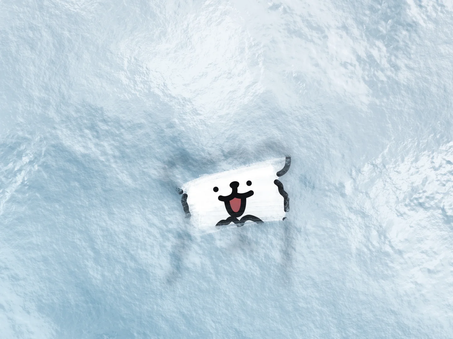 线条小狗iPad壁纸｜这也太治愈了吧～