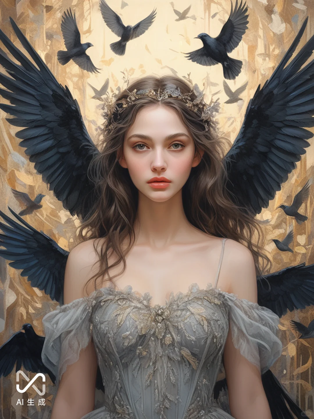 美丽优雅的天使公主女孩主角明星时尚大片