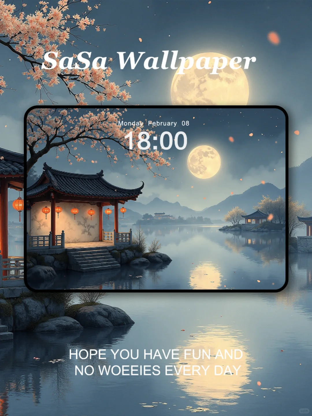 月照亭台｜iPad壁纸